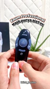 BERGARANSI Taffware Remote Laser Pointer Presentasi Power Poin Layar Proyektor Wireless 2.4 Ghz K400