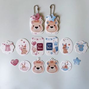Hang Tag Ivory Baby Bunny 1 Set