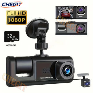 3 Channel Car DVR Dash Cam for Cars 1080P Car Camera Video Recorder Rear View Camera for Vehicle Optional 32GB Car Assecories
