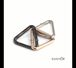 🔘 KEYCHAIN RING 🔘 PREMIUM EQUILATERAL TRIANGLE QUICK RELEASE SNAP SPRING LOADED KEY RING 🔘