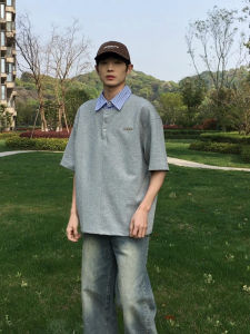 Áo Thun Nam Tay Ngắn Mùa Hè Kẻ Sọc Phong Cách Hipster Dáng Rộng Thoải Mái Chất Liệu Cotton Thời Trang Thương Hiệu Cleanfit