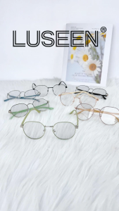 LUSEEN Photochromic Eyeglasses And Anti Radiation Round Full Rim Eyeglass For Men Women AG2267