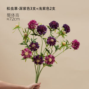 Artificial Wheel Mountain Daisy Fake Flowers Indoor Home Decor Silk Dried Flower Display Pieces Wedding Scene Arrangement