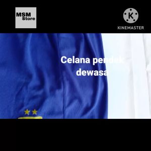 Celana Jersey/Futsal Dewasa Ukuran Pendek Atas Lutut Bahan Dry Fit Logo PERSIB | Celana Dry Fit Dewasa Ukuran Pendek Atas Lutut ALL Size Logo PERSIB