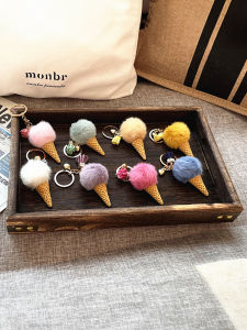 New Sweet Cone Ice Cream Keychain Plush