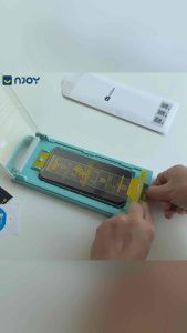 Kính Cường Lực Trong Suốt 3D Hoda Cao Cấp Có Khung Tự Dán Cho Điện Thoại iPhone 17 Pro Max 16 15