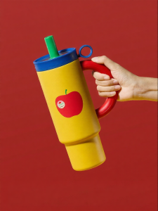 CAROTE | Large Capacity Insulated Tumbler with Ceramic Coating and Car Straw