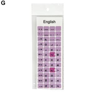 Laptop English Keyboard Stickers Macaron Color Key Stickers Desktop Computer Stickers Frosted Repair Film