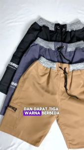 HARGA GROSIR 100RB DPT 4 Celana Cargo Pendek Pria Dewasa // Bahan adem nyaman dipakai