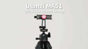 Ulanzi MA51 Metal Uka Quick Release Clip Phone Holder Clamp Tripod Vlog Mount for Mobile Smartphone