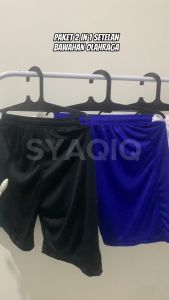 Paket Celana Manset Baselayer Panjang dan Celana Futsal Kolor Pendek Olahraga Pria Wanita