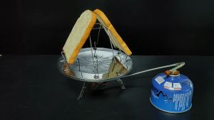 Lipat Kompor Liar Kompor Mesin Roti Panggang Disk Panggangan Luar Ruangan Bakers Wilderness 304 Stainless Steel