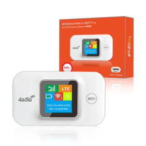 4G LTE Portable WiFi Hotspot 3000mAh 150Mbps Modem Router Support 8 To 10 Users with Sim Card Slot Type-C for Car Travel