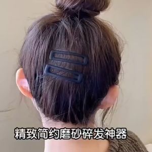 Simple Geometric Black Matte BB Hairpins Hair Clips Pins Accessories Barrettes Hair Ornaments