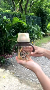 Bình Sữa Chống Sặc Hình Mèo 300ml Nhựa PPSU Cao Cấp Cho Bé Sơ Sinh (Kèm Núm Ti Siêu Mềm)