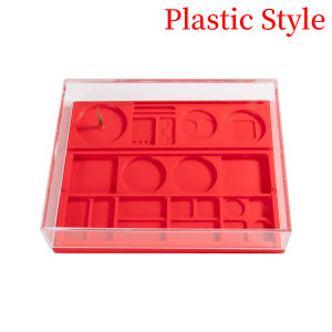 Transparent Acrylic Watch Repair Box with Dust Cover Watch Movement Parts Storage Case for Mobile Repair Watch Repair Tool