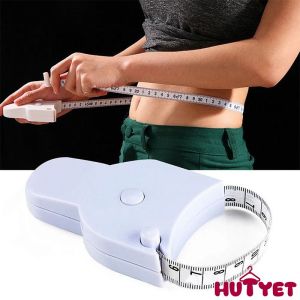 🔥Hutyet👍1.5m Centimeter Inch Waist Measure With Handle Torch Y-shaped Tape Measure Health Tape