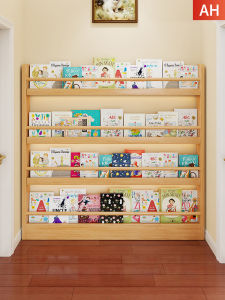 Multi-function Wood Bookshelf Multi-layer
