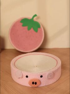 กระดาษลับเล็บแมวสุดคิ้ว คุณภาพเยี่ยม ใช้ได้หลายโอกาส ฟางข้าวทนรอยขีดข่วน วัสดุฟางข้าว ทนทาน ไม่มีการแตก ดีไซน์กันลื่นที่ด้านล่าง กรงเล็บอยู่กับที่ เกาะติดพื้นและทนต่อความชื้น แผ่นลับเล็บแมว