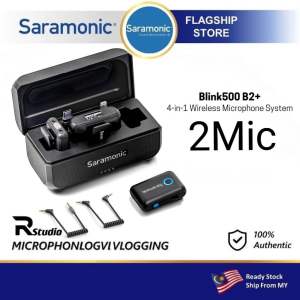 SARAMONIC ORIGINAL BLINK500 B2+ MICRO WIRELESS MICROPHONE (4IN1 WIRELESS MICROPHONE SYSTEM)