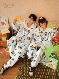 GONGDIE | Thermal Thick Coralline Velvet Sleepwear Robe Female