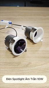 Đèn Led Âm Trần Spotlight 9W Khoét Lỗ 75mm Sử Dụng Chip Led Bridgelux Hiệu Suất Phát Quang Và Chỉ Số Hoàn Màu Cao