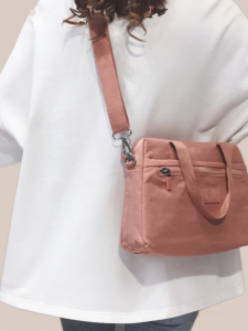 Casual Nylon Canvas Womens Crossbody Bag Shoulder Handbag Soft Zipper Closure Leisure Fashion Small Square Bag for Youth