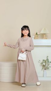 Himari Fashion Muslim Overall Anak Perempuan Bahan Knit Gaya Korea