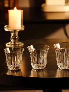 Tách Uống Cà Phê Trong Suốt Dày Dặn Ly Thủy Tinh Uống Cà Phê Pha Máy Cao Cấp Kiểu Dáng Sang Trọng