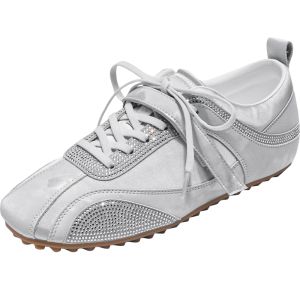 Agsdon | Silver Inner Heel Lift Summer Womens Ballet Training Shoes