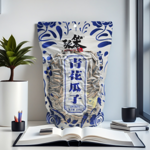 Zhang Benren Blue Flowered Sunflower Seeds Tianjin Handmade Barbecue Flavor Large Grains Snacks Unshelled Roasted from China