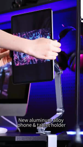 JOPREE X62 Aluminium Alloy Lazy Arm Tablet Ipad Handphone Stand Three Section Cantilever Adjustable