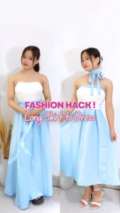 MyYoora Basic Plain Mini Midi Flare Skirt Rok Polos Wanita G10