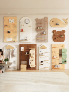 BEIQIVI | Storage Wall Mounted Shelf Wooden Accessories