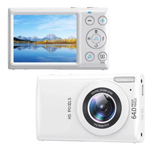 4K กล้องสําหรับถ่ายภาพ 64MP ออโต้โฟกัส Anti-Shake Vlogging เด็กวิดีโอกล้อง 18X ซูมดิจิตอลกล้องขนาดกะทัดรัด