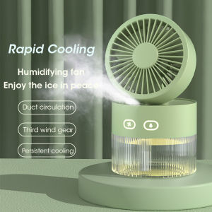 Humidifier Spray Fan Portable Fan Air Cooler Air Humidifier Rechargeable USB Fan Desktop Fan Water Mist Fan For Summer Home Appliance