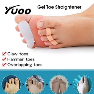 Yuoo 1 cặp Máy ép chăm sóc bàn chân bảo vệ ngón tay Dụng cụ tách ngón chân chỉnh hình chỉnh hình ngón tay Tấm bảo vệ rải
