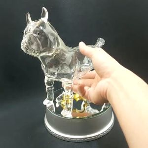 Bình Đựng Rượu 750ML cao cấp mẫu con chó – Vỏ Chai Rượu Đẹp – Chai Đựng Rượu Decor hoặc làm quà tặng (E16A)