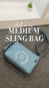 Luky Bag Baby Blue Sling bag & Shoulder Bag Canvas Wanita Tas Selempang Guritawang