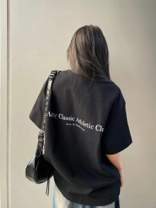 Áo Thun Cotton Nguyên Chất Tay Ngắn Mùa Hè Thường Ngày Rộng Rãi Cho Nam Và Nữ Thiết Kế Chữ Cái Nhỏ Gọn Thời Trang