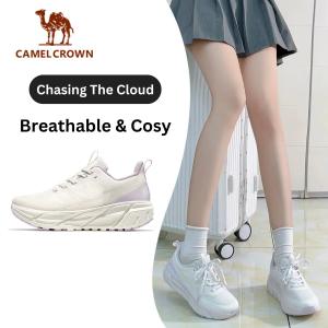 Lạc Đà Vương Miện Của Phụ Nữ Giày thể thao Trọng Lượng Nhẹ chạy bộ thoáng khí Giày giày chạy bộ Chống Trượt đi bộ đơn giản Giày Thể Thao Đào Tạo & Nhảy Dây Giày