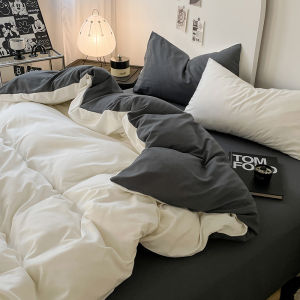 3-Piece Double Color 1*Duvet Cover + 2*Pillowcase Bedding Set Soft and Breathable ,Bedroom or Guest Room (Without Core)