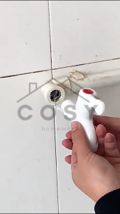 COSY Kran Air Tembok Plastik ABS Kran Engkol Taman Putih Berkualitas