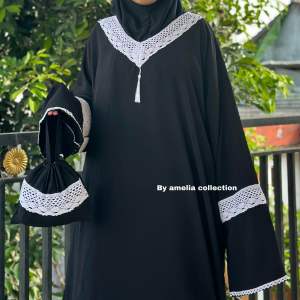 PROMO!! ABAYA SHOLAT 354 CRINKLE POLOS/ ABAYA SHOLAT CRINKLE PREMIUM