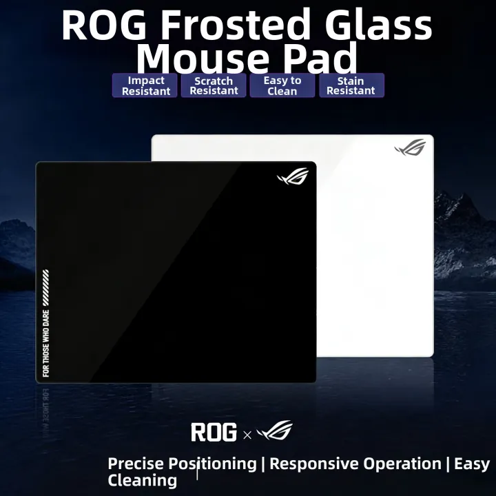 Scratch-resistant Easy Clean Tempered Glass Mouse Pad