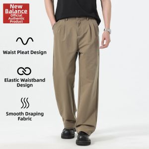 NEW BOLUNE | Loose Straight Light Business Mens Trousers