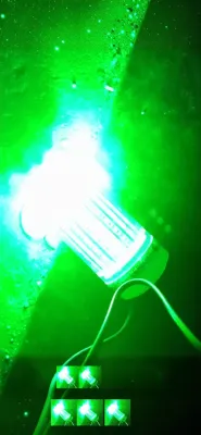 Đèn Báo Hiệu LED Chống Nước Độ Sáng Cao Cho Thuyền 12v-36v Đèn Báo Hiệu Đôi Chớp Xanh Lá Cây Đèn Báo Hiệu Lưới Thương Hiệu HR