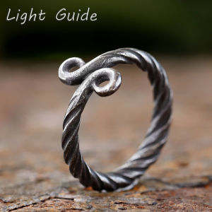 2024 NEW Mens 316L stainlesssteel Vintage Odin Norse Viking style troll cross Amulet ring for teen fashion Jewelry
