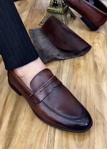 Giày Công Sở Nam Tăng Chiều Cao Chất Da Đẹp Lịch Lãm Đế Khâu Chắc Chắncó 2 màu đen và nâu Đủ size G619-Men Fashion