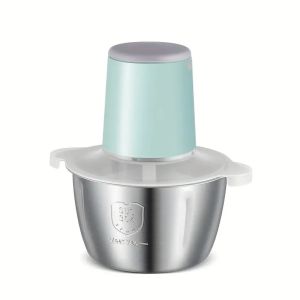 เครื่องบดสับอาหาร เครื่องเตรียมอาหารมินิไฟฟ้า 2 ลิตร 148 วัตต์ เครื่องบดสับสแตนเลสสําหรับห้องครัว ผัก หัวหอม กระเทียม สลัด Baby F